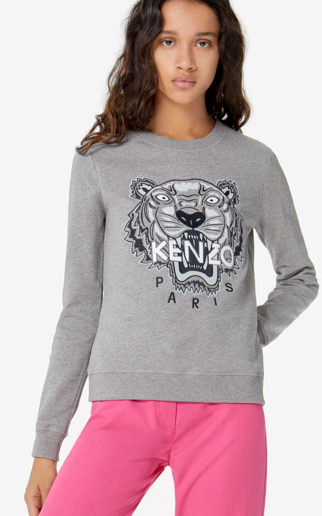 Sudadera Kenzo Tiger Mujer Gris - SKU.0291098